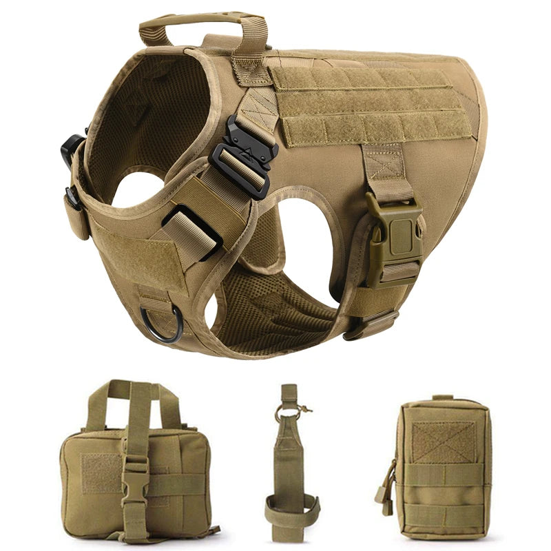 Tactical Dog Harness & Leash Set β Built for Control & Adventure - Pup Confort Store