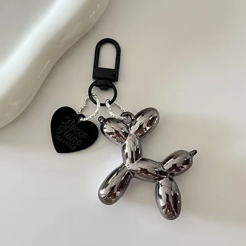 Y2K Balloon Dog Keychain Models for Girls Sweet Ins Style Balloon Dog Phone Chain Key Buckle Accessories Bag Pendant Toys New - Pup Confort Store