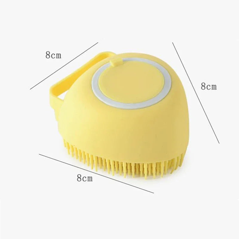 Silicone Pet Bath Brush – Gentle, Soapy & Fun Wash - Pup Confort Store