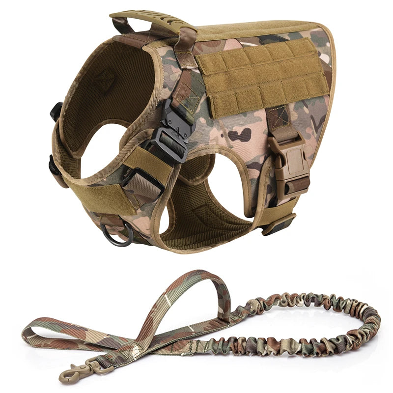 Tactical Dog Harness & Leash Set β Built for Control & Adventure - Pup Confort Store
