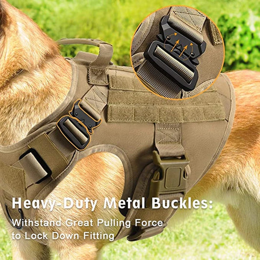 Tactical Dog Harness & Leash Set – Built for Control & Adventure - Pup Confort Store