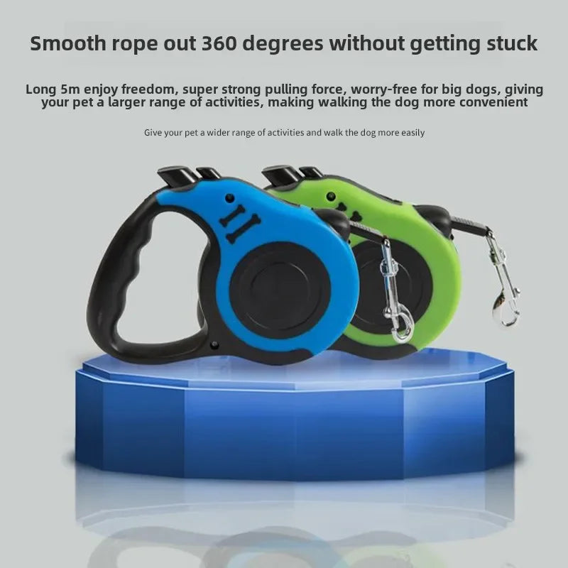 3m 5m Dog Leash Strong Nylon Puppy Lead For Small Medium Large Dogs Cats Automatic Retractable Durable Yorkshire Pet Supplies - Pup Confort Store