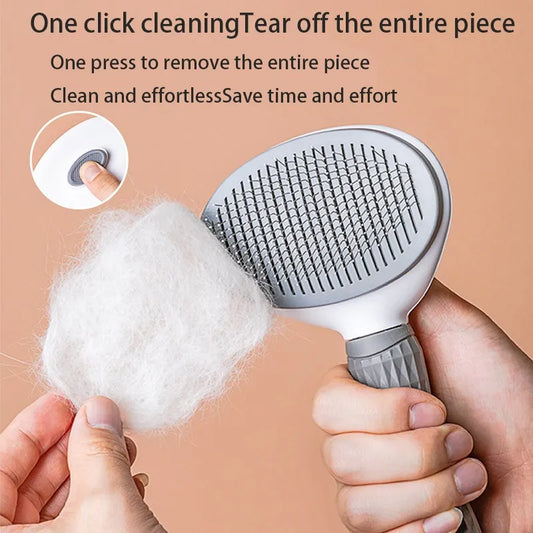 Self-Cleaning Pet Grooming Brush – Tangles Gone in Seconds - Pup Confort Store