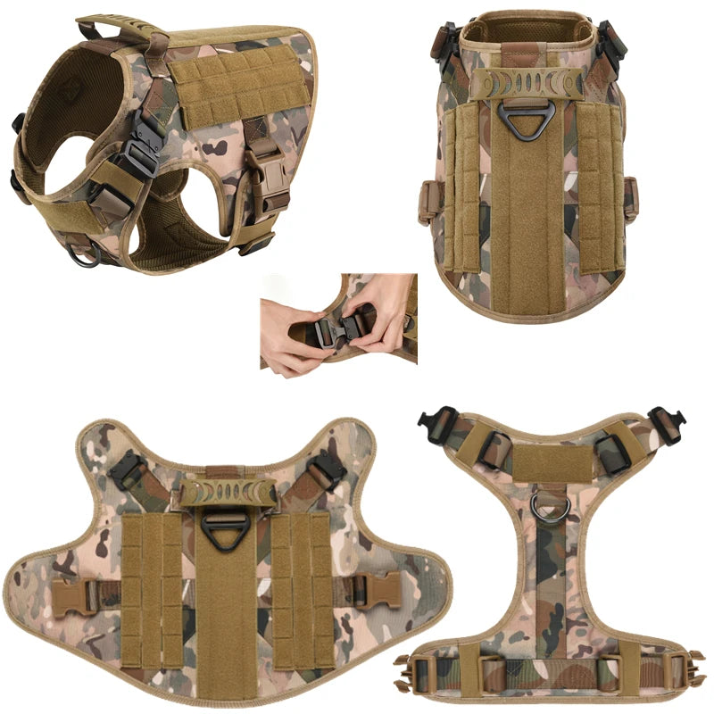 Tactical Dog Harness & Leash Set β Built for Control & Adventure - Pup Confort Store