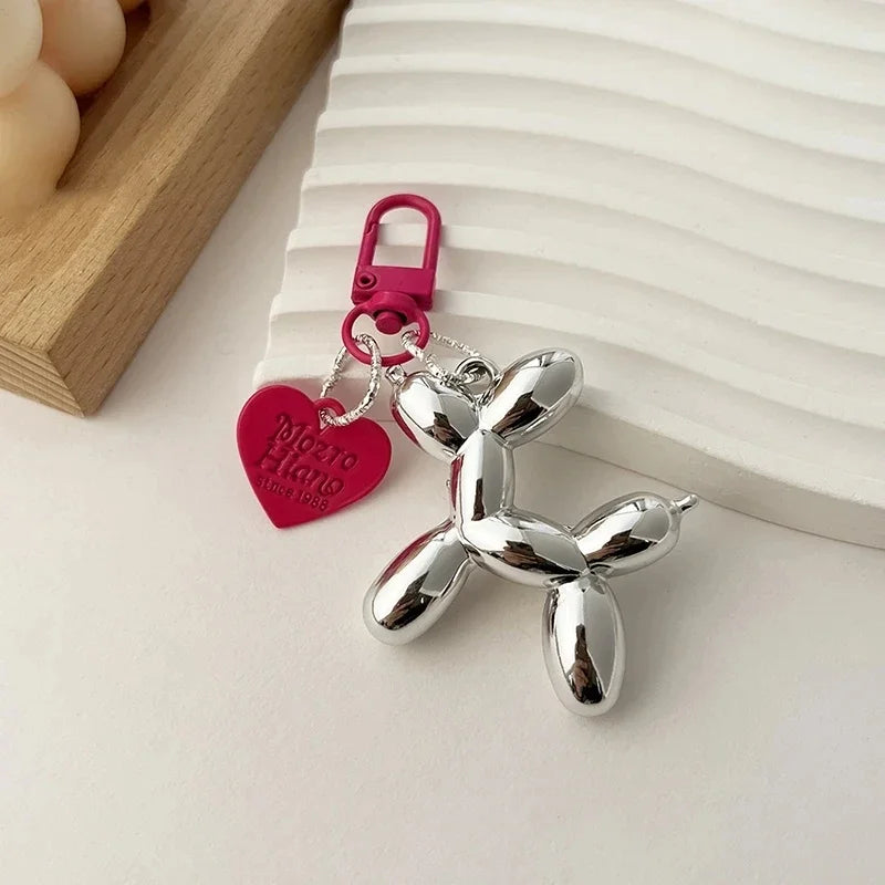 Y2K Balloon Dog Keychain Models for Girls Sweet Ins Style Balloon Dog Phone Chain Key Buckle Accessories Bag Pendant Toys New - Pup Confort Store
