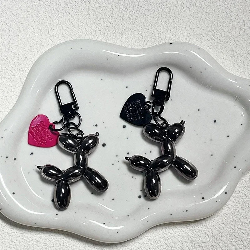 Y2K Balloon Dog Keychain Models for Girls Sweet Ins Style Balloon Dog Phone Chain Key Buckle Accessories Bag Pendant Toys New - Pup Confort Store