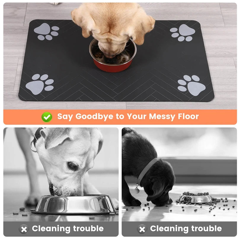 Waterproof Pet Feeding Mat – No Mess, No Stress - Pup Confort Store