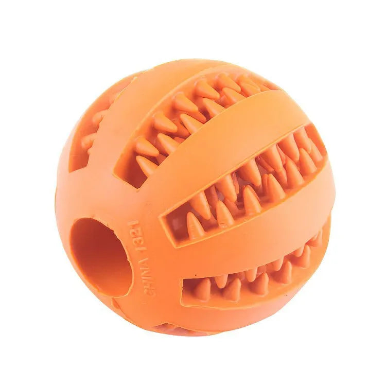 Dog Toy Ball, Nontoxic Bite Resistant Toy Ball for Pet Dogs Puppy Cat, Dog Pet Food Treat Feeder Chew Tooth Cleaning Ball - Pup Confort Store