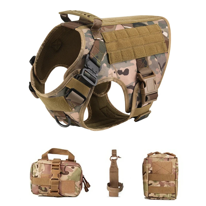 Tactical Dog Harness & Leash Set β Built for Control & Adventure - Pup Confort Store