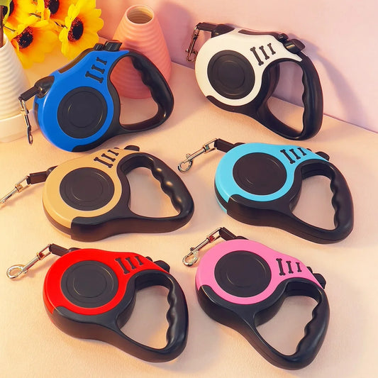 3m 5m Dog Leash Strong Nylon Puppy Lead For Small Medium Large Dogs Cats Automatic Retractable Durable Yorkshire Pet Supplies - Pup Confort Store