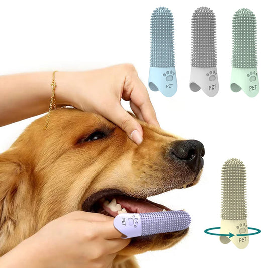 Pet Finger Toothbrush – Gentle Tartar Remover for Cats & Dogs - Pup Confort Store