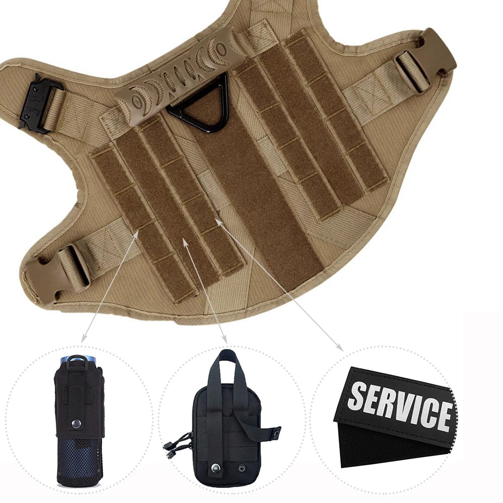 Tactical Dog Harness β Secure, Adjustable & Field-Ready - Pup Confort Store