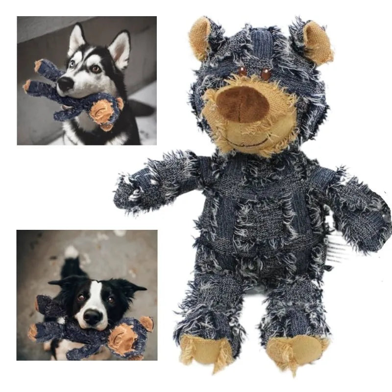 Squeaky Teddy Bear Dog Toy β Fun & Dental Care - Pup Confort Store