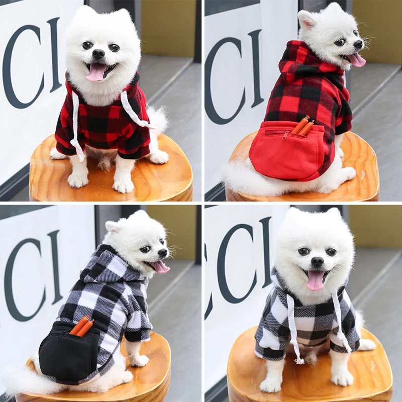 Dog Hoodies Fall Dog Puppy Sweatshirt Soft Warm Sweater Winter Hooded Clothes for Small Medium Large Dogs Cats - Pup Confort Store