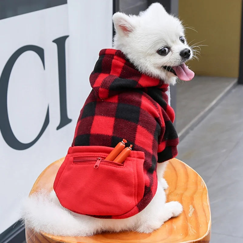 Dog Hoodies Fall Dog Puppy Sweatshirt Soft Warm Sweater Winter Hooded Clothes for Small Medium Large Dogs Cats - Pup Confort Store