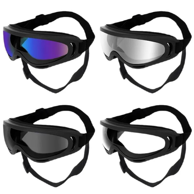 All-Black Adjustable Dog Goggles – UV Protection & Style - Pup Confort Store