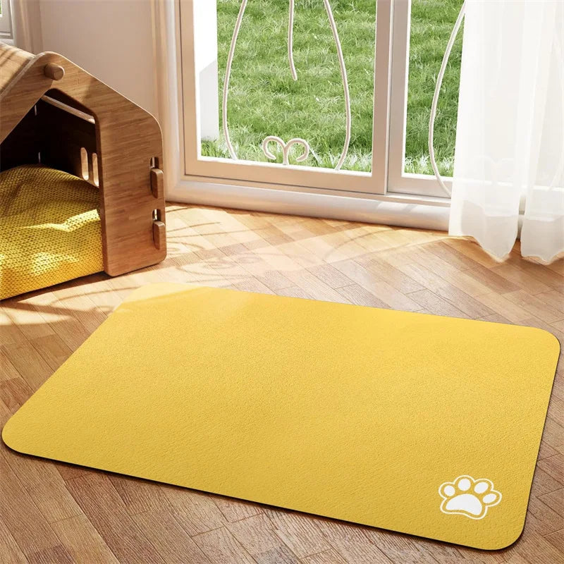 Quick-Dry Pet Feeding Mat – No Mess, No Stress - Pup Confort Store
