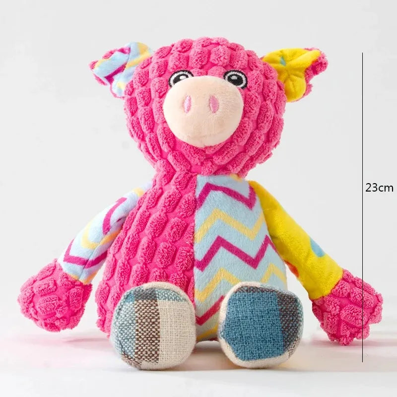 Interactive Plush Animal Toy – Squeaky & Bite-Resistant Fun - Pup Confort Store