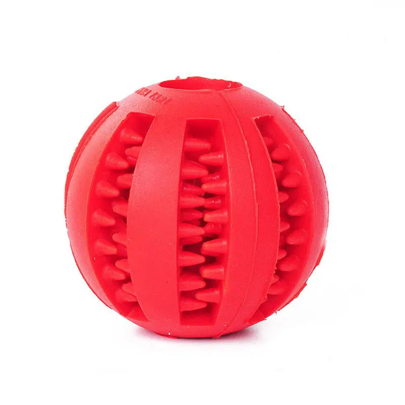 Dog Toy Ball, Nontoxic Bite Resistant Toy Ball for Pet Dogs Puppy Cat, Dog Pet Food Treat Feeder Chew Tooth Cleaning Ball - Pup Confort Store
