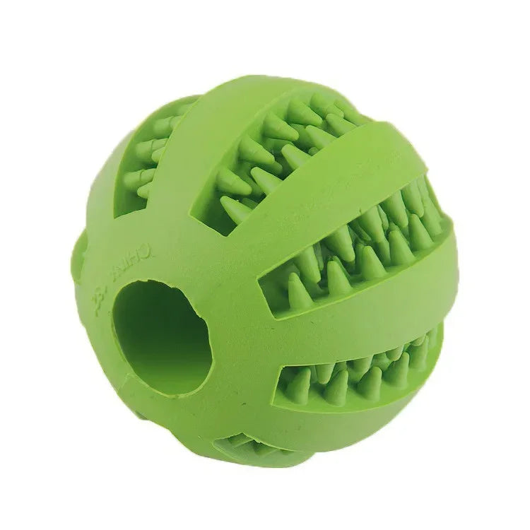 Dog Toy Ball, Nontoxic Bite Resistant Toy Ball for Pet Dogs Puppy Cat, Dog Pet Food Treat Feeder Chew Tooth Cleaning Ball - Pup Confort Store
