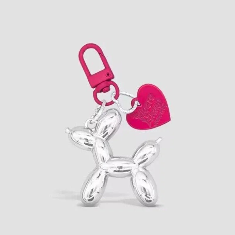 Y2K Balloon Dog Keychain Models for Girls Sweet Ins Style Balloon Dog Phone Chain Key Buckle Accessories Bag Pendant Toys New - Pup Confort Store