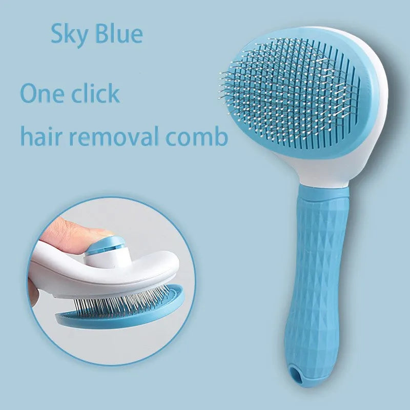 Self-Cleaning Pet Grooming Brush – Tangles Gone in Seconds - Pup Confort Store