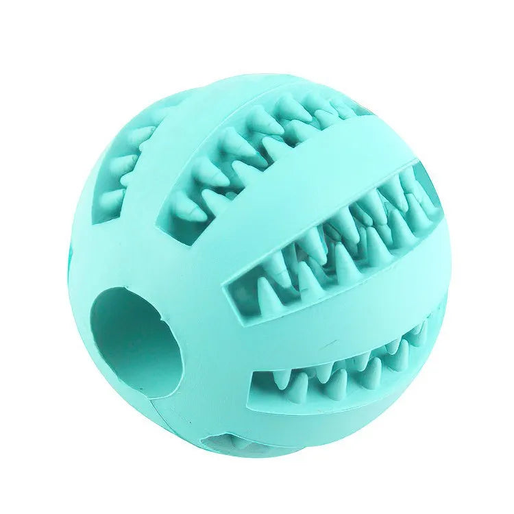 Dog Toy Ball, Nontoxic Bite Resistant Toy Ball for Pet Dogs Puppy Cat, Dog Pet Food Treat Feeder Chew Tooth Cleaning Ball - Pup Confort Store