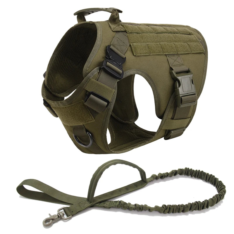 Tactical Dog Harness & Leash Set – Built for Control & Adventure - Pup Confort Store