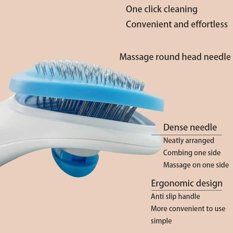 Self-Cleaning Pet Grooming Brush – Tangles Gone in Seconds - Pup Confort Store