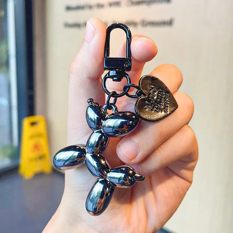 Y2K Balloon Dog Keychain Models for Girls Sweet Ins Style Balloon Dog Phone Chain Key Buckle Accessories Bag Pendant Toys New - Pup Confort Store