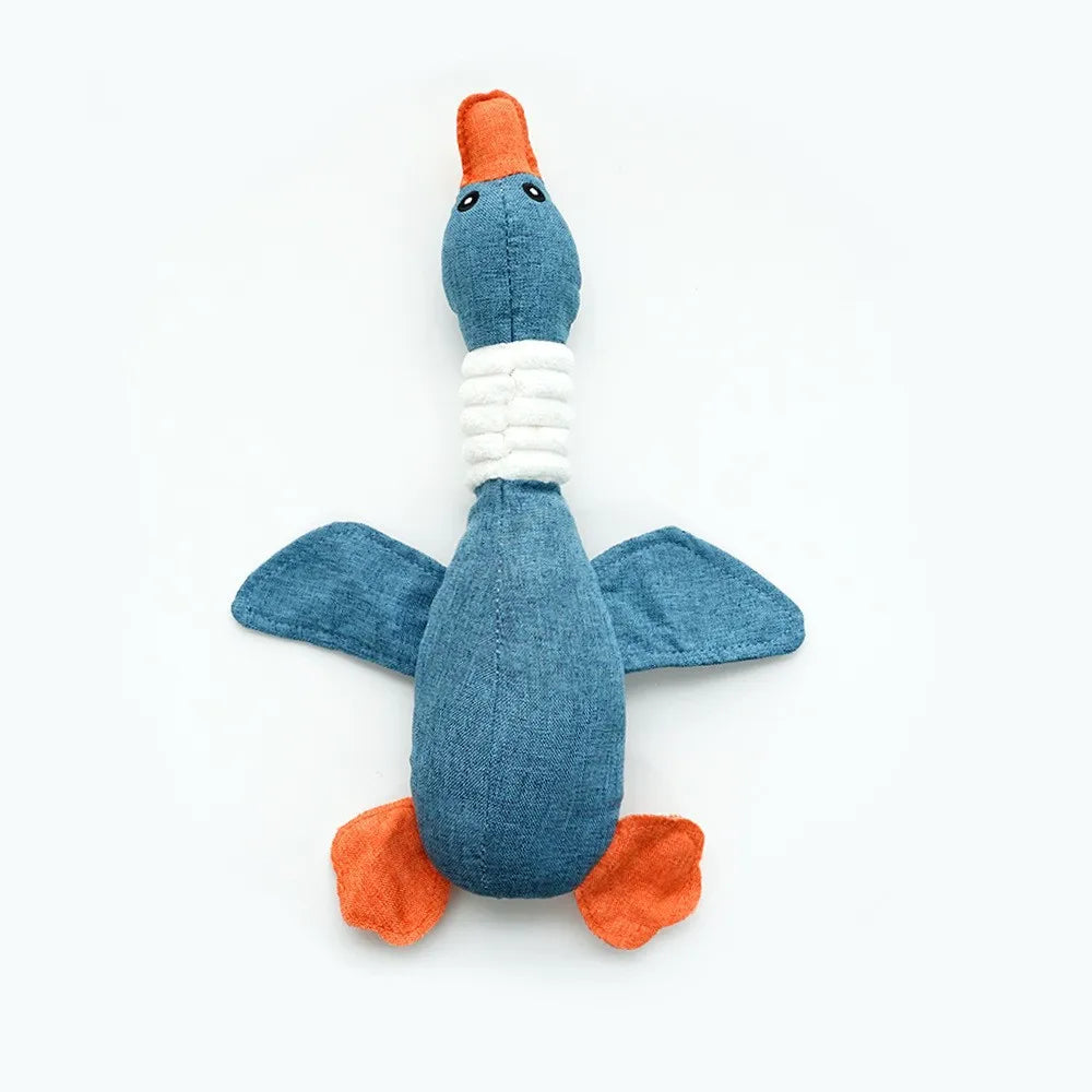 Squeaky Goose Plush Dog Toy – Fun & Dental Relief - Pup Confort Store