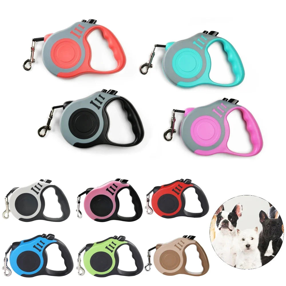 3m 5m Dog Leash Strong Nylon Puppy Lead For Small Medium Large Dogs Cats Automatic Retractable Durable Yorkshire Pet Supplies - Pup Confort Store