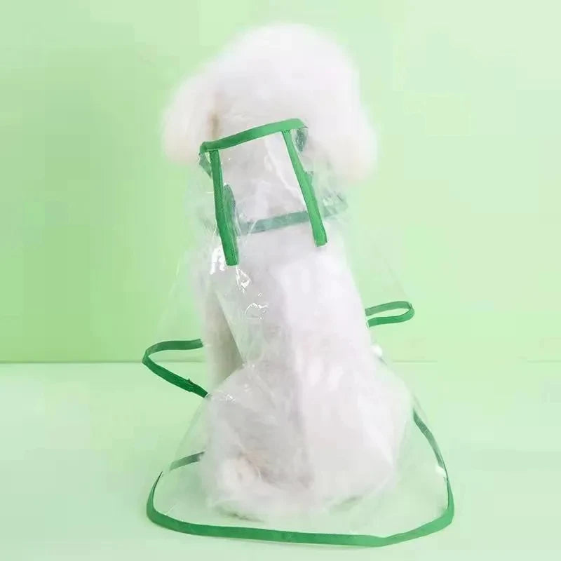 Transparent Hooded Dog Raincoat – Stay Dry, Look Cute, but I did use your description - Pup Confort Store