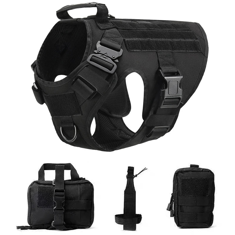 Tactical Dog Harness & Leash Set – Built for Control & Adventure - Pup Confort Store