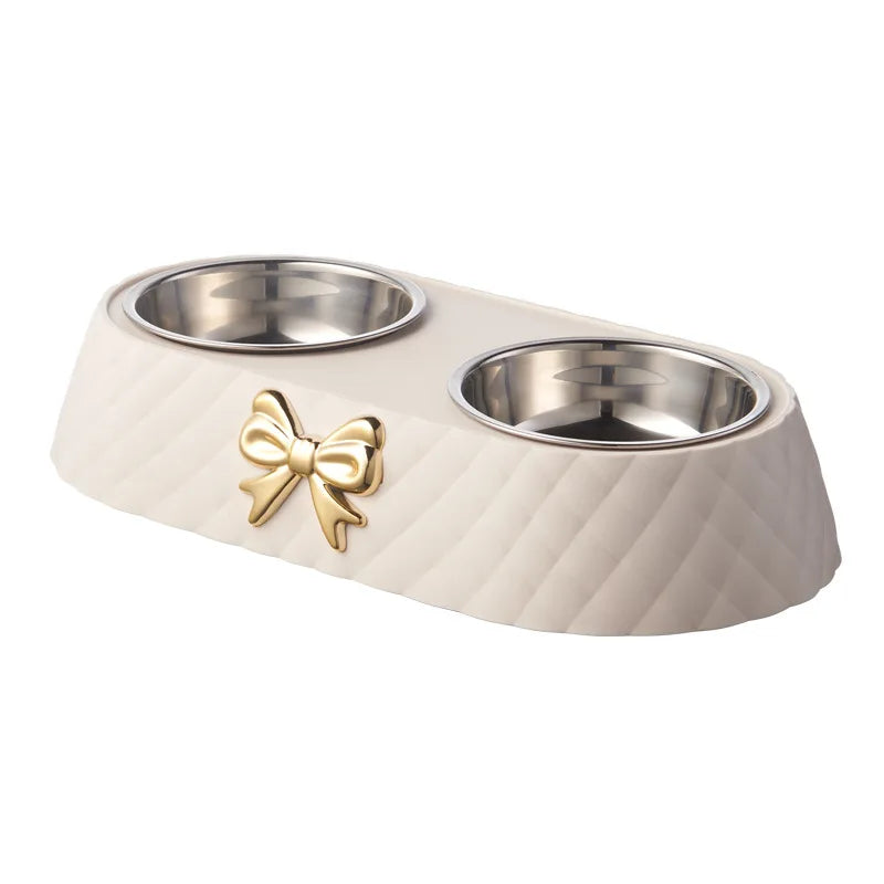 Elegant Double Pet Bowl – Stylish, Practical, Easy to Clean - Pup Confort Store