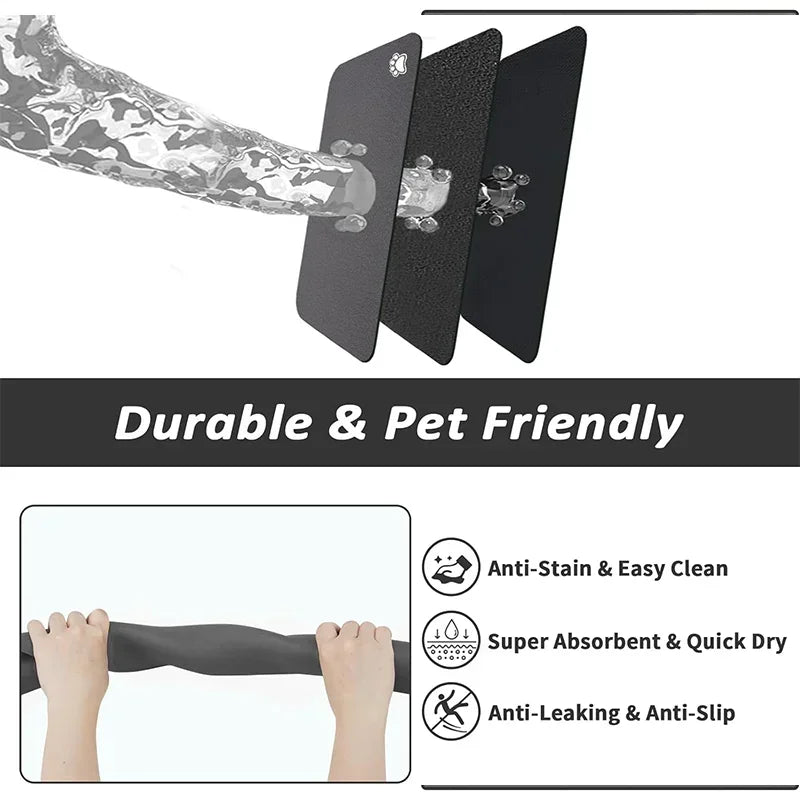Quick-Dry Pet Feeding Mat – No Mess, No Stress - Pup Confort Store