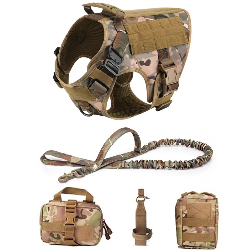 Tactical Dog Harness & Leash Set – Built for Control & Adventure - Pup Confort Store