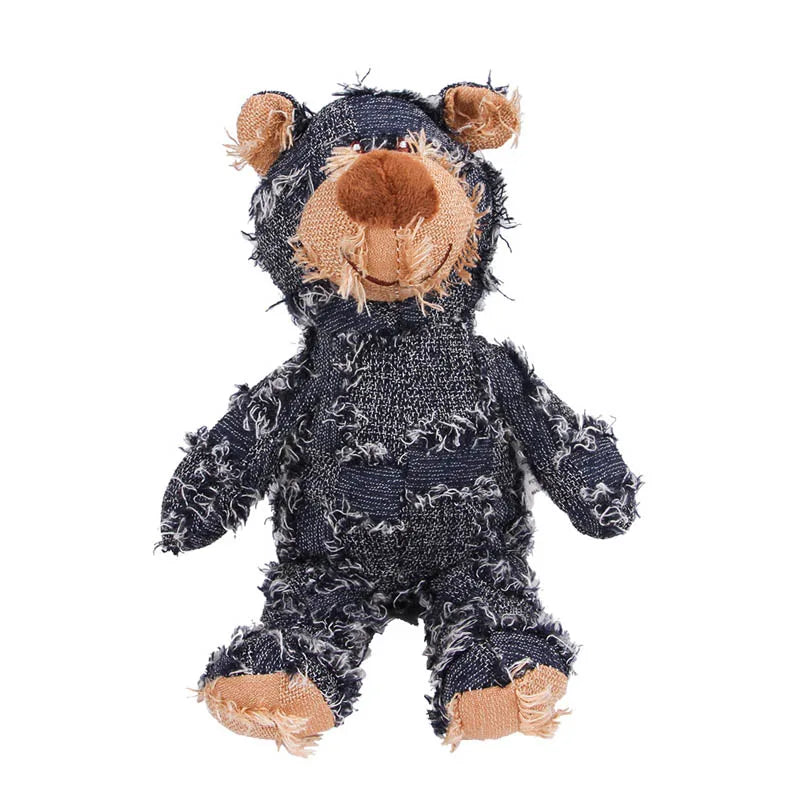 Squeaky Teddy Bear Dog Toy – Fun & Dental Care - Pup Confort Store