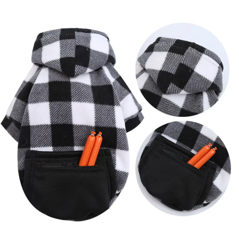 Dog Hoodies Fall Dog Puppy Sweatshirt Soft Warm Sweater Winter Hooded Clothes for Small Medium Large Dogs Cats - Pup Confort Store