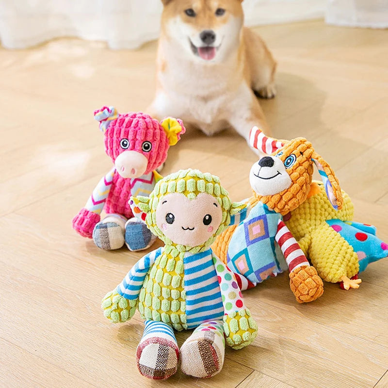 Interactive Plush Animal Toy – Squeaky & Bite-Resistant Fun - Pup Confort Store