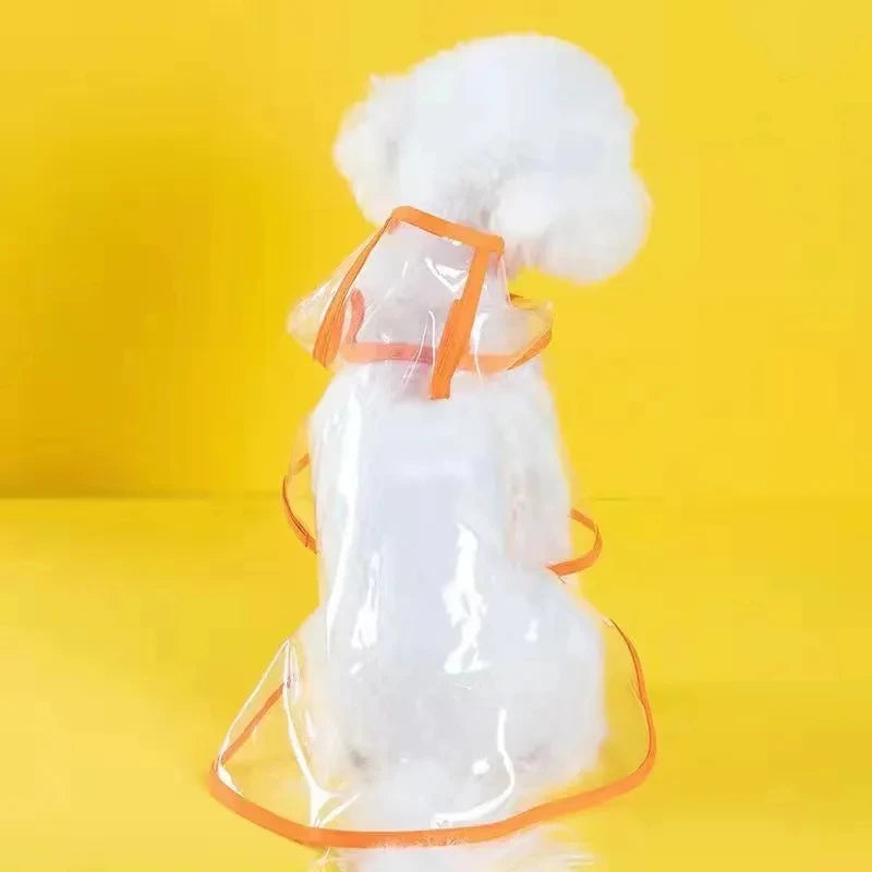 Transparent Hooded Dog Raincoat – Stay Dry, Look Cute, but I did use your description - Pup Confort Store