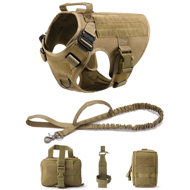 Tactical Dog Harness & Leash Set – Built for Control & Adventure - Pup Confort Store