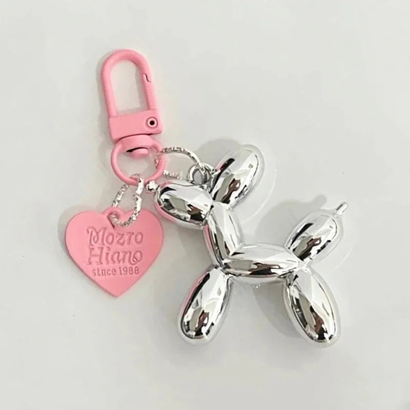 Y2K Balloon Dog Keychain Models for Girls Sweet Ins Style Balloon Dog Phone Chain Key Buckle Accessories Bag Pendant Toys New - Pup Confort Store
