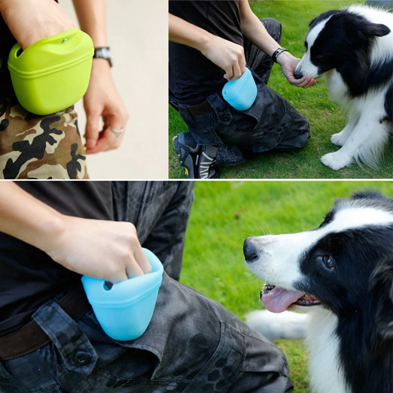 Portable Silicone Dog Treat Pouch – Clip & Train Anywhere - Pup Confort Store