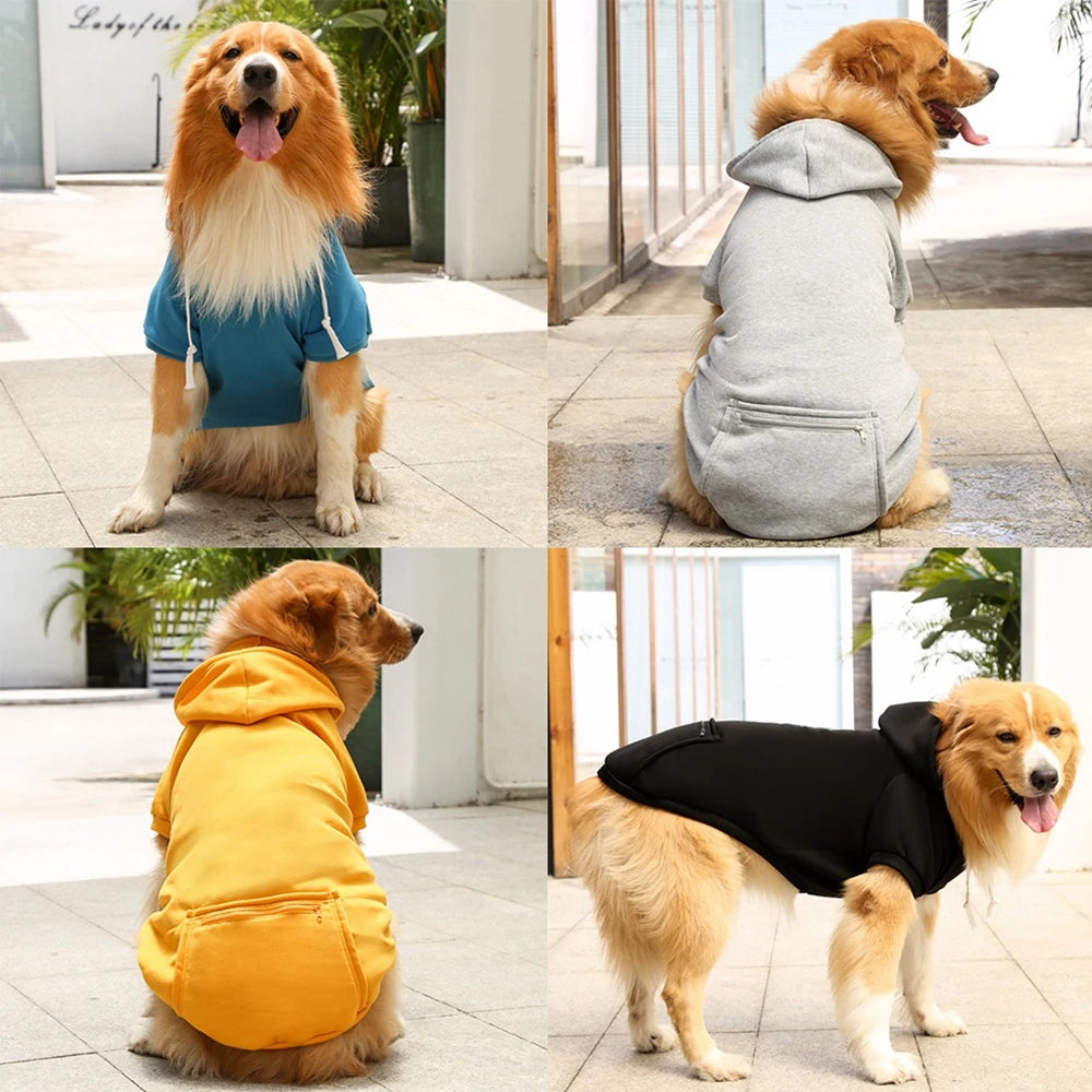 Dog Hoodies Fall Dog Puppy Sweatshirt Soft Warm Sweater Winter Hooded Clothes for Small Medium Large Dogs Cats - Pup Confort Store