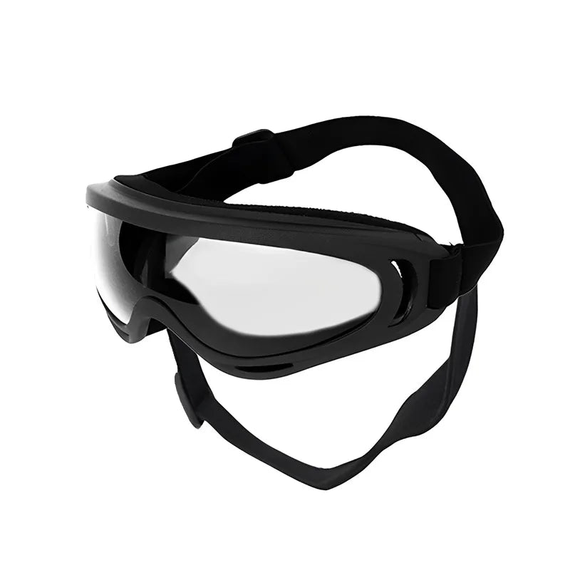 All-Black Adjustable Dog Goggles – UV Protection & Style - Pup Confort Store