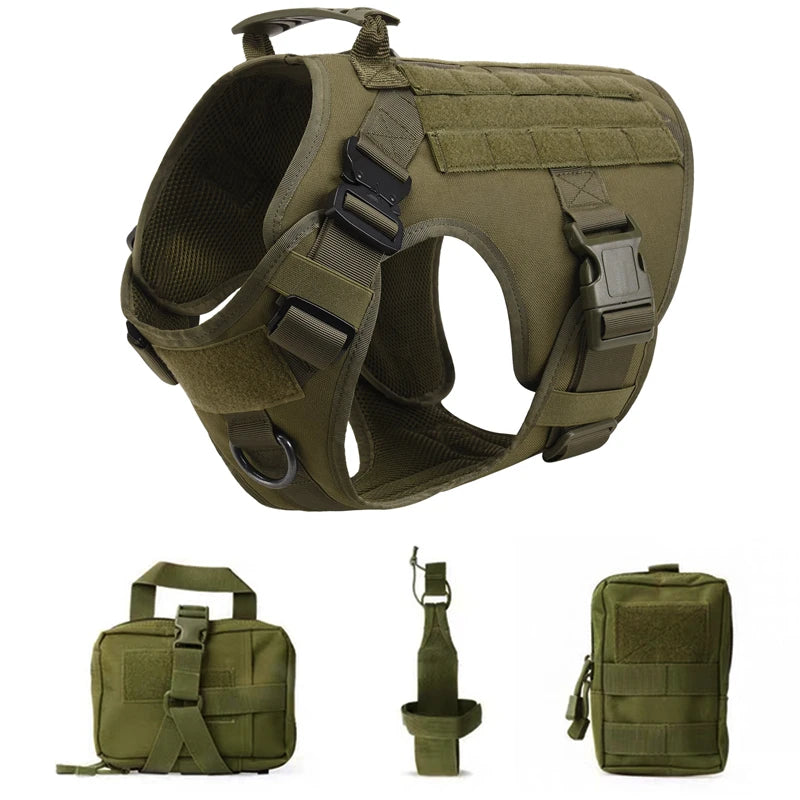 Tactical Dog Harness & Leash Set – Built for Control & Adventure - Pup Confort Store