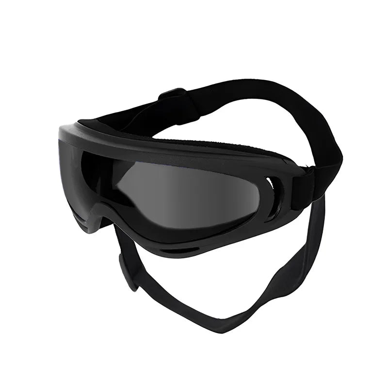 All-Black Adjustable Dog Goggles – UV Protection & Style - Pup Confort Store